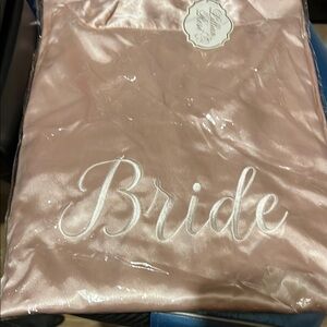Blush Satin Bride Robe